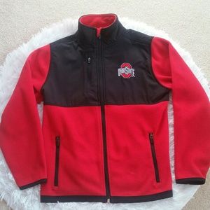 Ohio State youth Medium fleece. Fits like 10/12